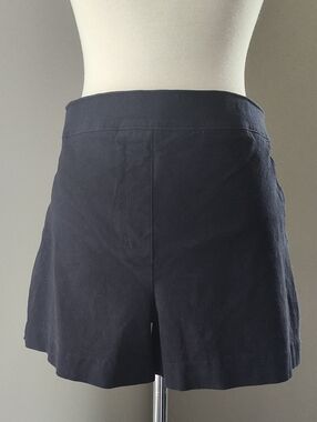 SPANX High-Waist Dark Navy  Women's Shorts With Back Pockets